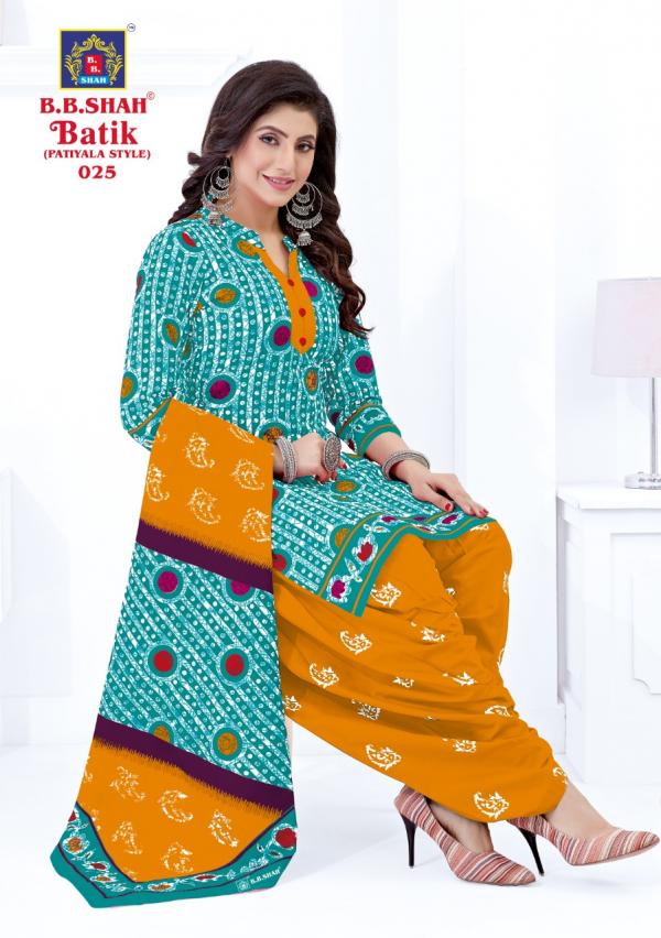 B.B Shah Batik Vol-1Cotton Designer Exclusive Ready made suit